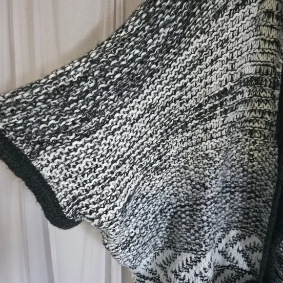 NWOT Aerie Heather Charcoal Grey Open-front Cardigan/ Poncho OS - Picture 7 of 9